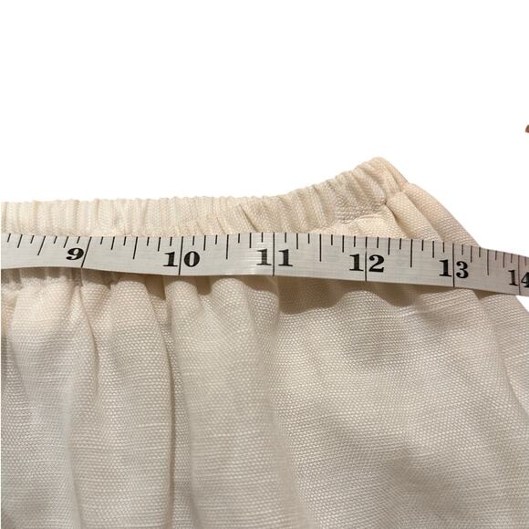 Reformation Semi Sheer A-Line Midi Skirt With Pockets, White, XS - Picture 4 of 7